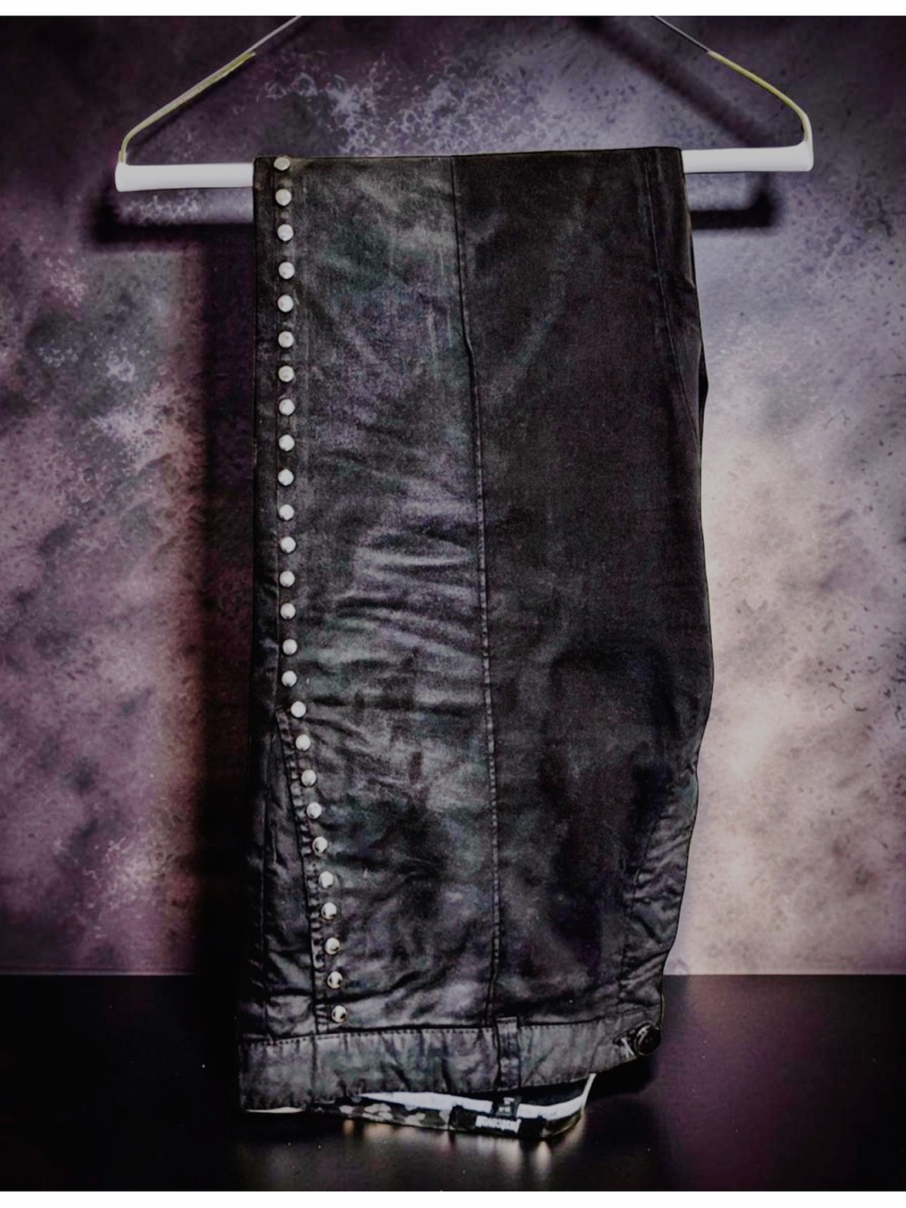 Just Cavalli Black Studded Jeans | 38 | Made in Italy | Designer Pants